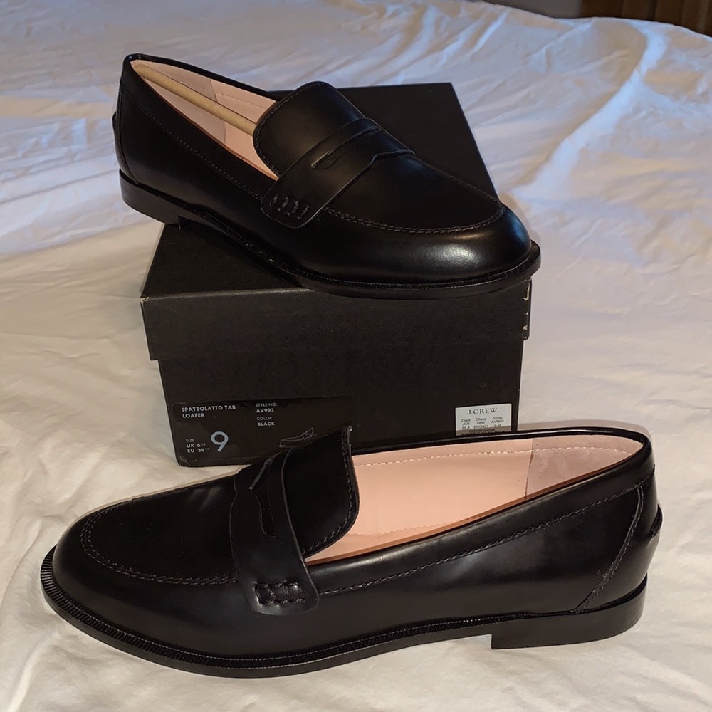 J. crew black loafers